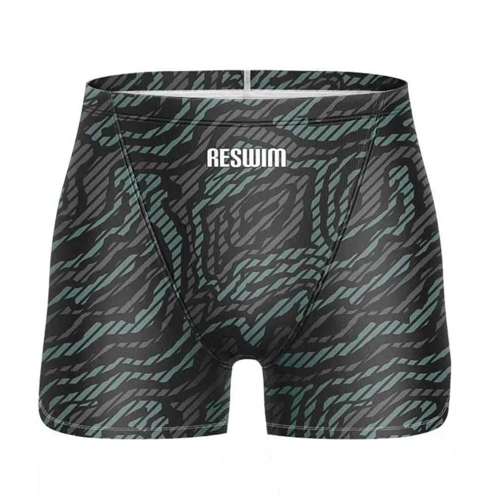 Nuovi uomini Jammers Costume da bagno Swim Surf Tronchi da spiaggia Calzamaglia Pantaloncini Estate Quick Dry Surf Nuoto Pantalones Palestra Jammer Costumi da bagno