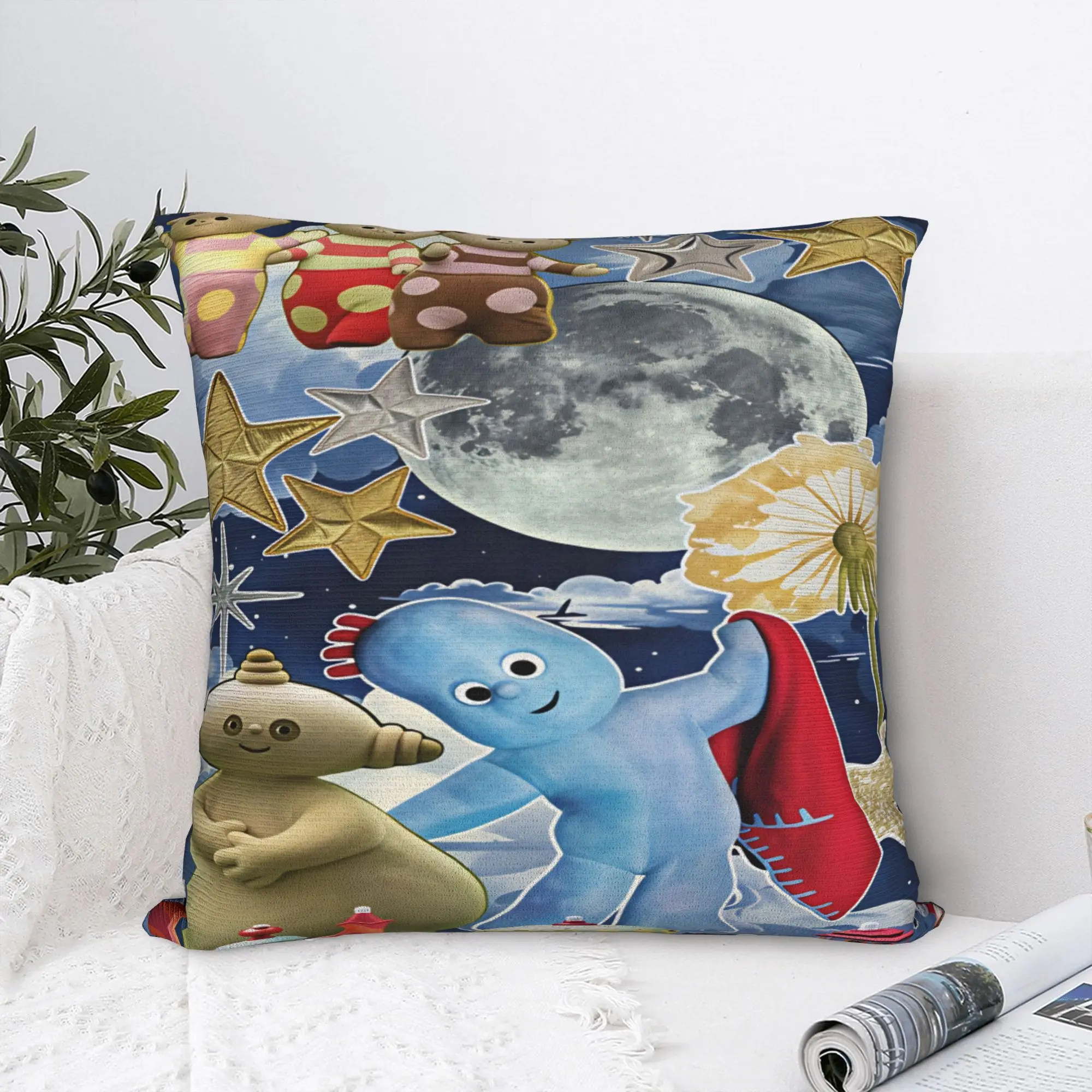 The Haahoos In the night garden Pillow Cover  Vintage Pillow Case For Living Room Bed Chair Comfy Cushion Cover Gift