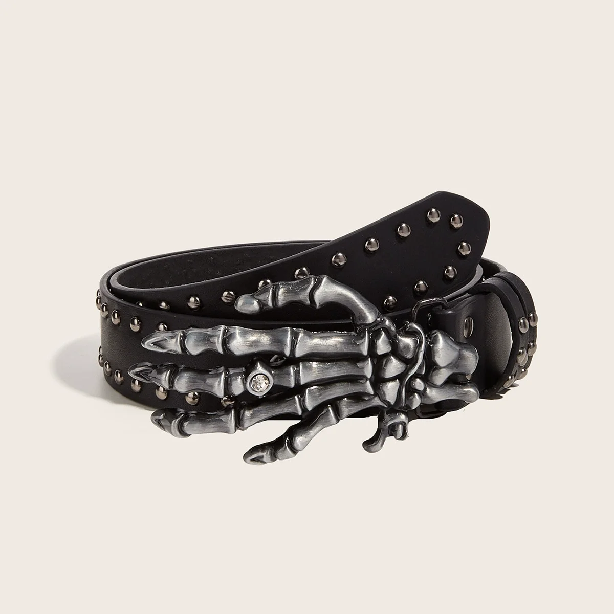 النساء بولي Leather الجلود الجمجمة مشبك برشام فاسق مشد الإناث Cummerbund معطف حزام فستان Decration حزام عريض J910