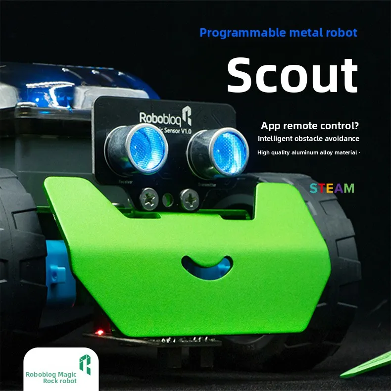 

Children's programming robot toy building block Advanced from beginner to practical learning kit