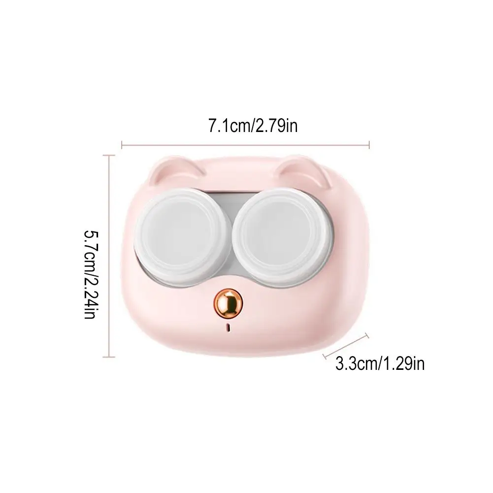 Automatic Contact Lens Cleaning Machine Ultrasonic Contact Lens Auto Cleaner Portable Colorful Lens Cleaner Case Dropshipping