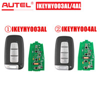 AUTEL MAXIIM IKEY Premium Style IKEYHY003AL Hyundai 3 or 4 Buttons Universal Smart Key for KM100 KM100E IM508 IM608 PRO