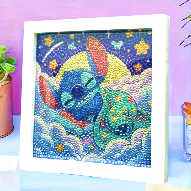 Lindo Lilo & Stitch dibujos animados forma especial cristal diamante pintura 5d Diy pequeño monstruo grandes gemas punto de cruz niños regalo Decoración