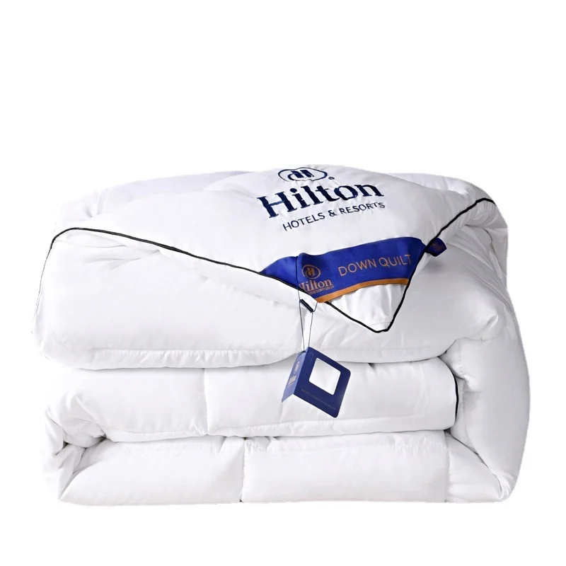 Hilton Hotel down Alternative Comforter Jewelry Gift Wrapped Bedding Quilt Coverlet for Autumn Winter Hotel Supplies view 5