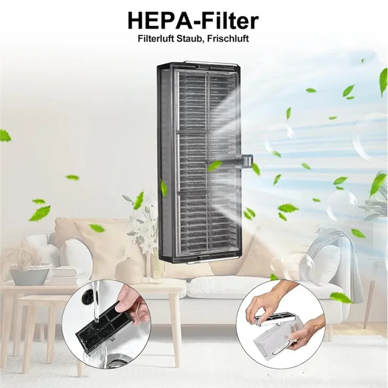 روبوت فراغ قطع الغيار فراغ أجزاء كيس لجميع الغبار فلتر Hepa روبوت فراغ قطع الغيار