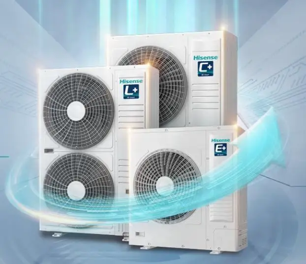 Flexible Air Supply and Return Hisense R410A 24000 Btu Multi Zone Split VRF System Heat Pump Central Air Conditioner