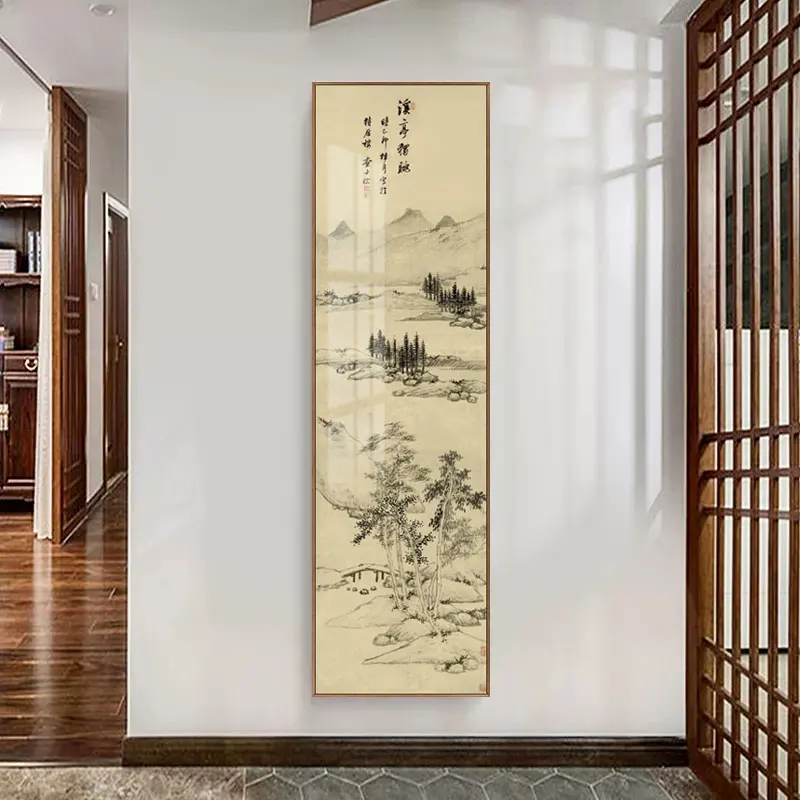 

Zen Landscape Art Canvas Printing Retro Chinese Style Wall Painting Home Decor Poster Picture For Office Living Room