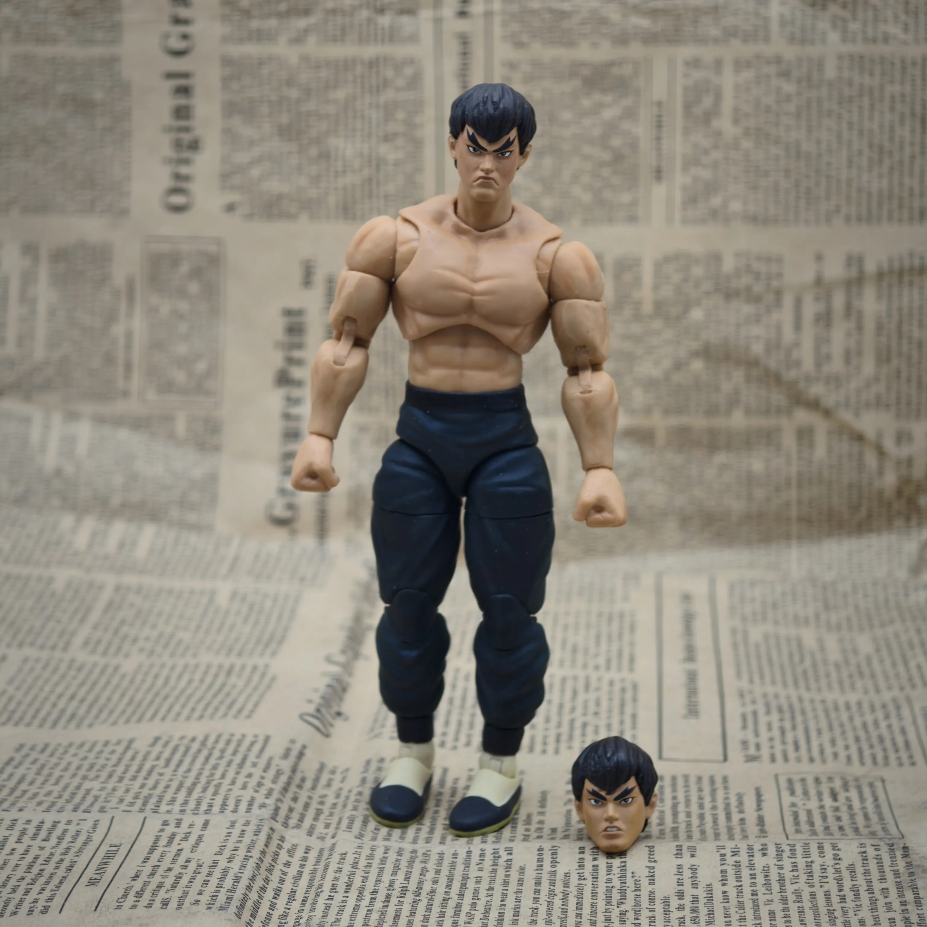 

Jada Street Fighter Fei Long 6 Inch 1 12 Scale Articulated Action Figure Collectible Statue Desktop Display For Hobby Collectors