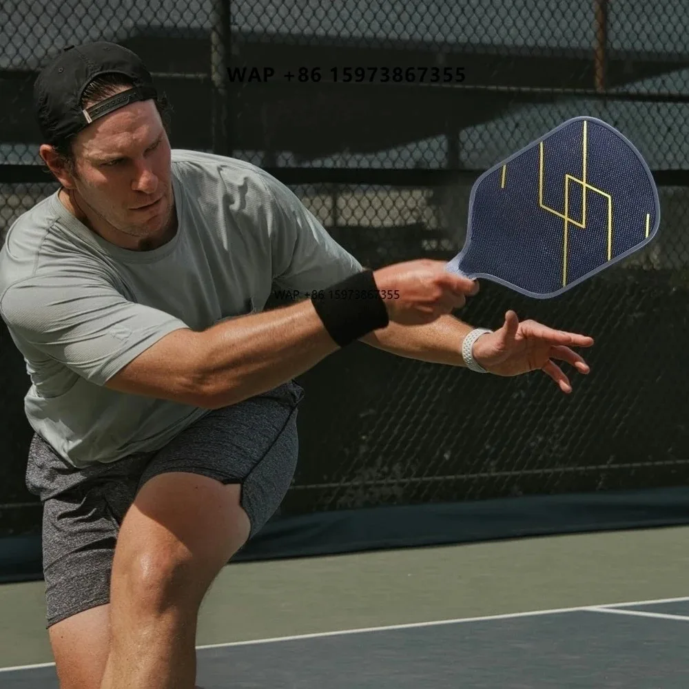Titanium Carbon Fiber Pickleball Paddle T700 Carbon Fiber Racket Thermoformed 16mm Durable Custom Design Ultimate Spin