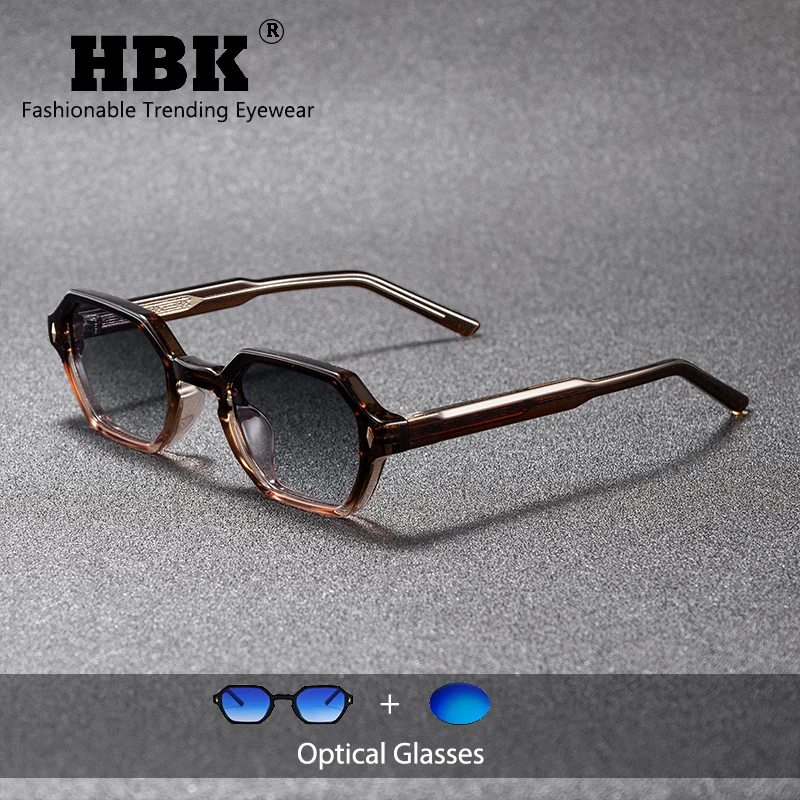 

HBKK винтажные мужские оптические солнцезащитные очки брендовая оправа дизайн солнцезащитные очки по рецепту для путешествий на открытом воздухе очки по индивидуальному заказу
