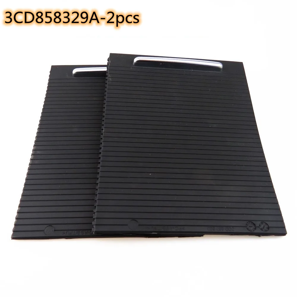 

2Pcs Black Armrest Central Console Louver Cup Drink Holder Curtain 3CD 858 329 A For VW Passat B6 B7 CC 3CD858329A 3CD 858 329A