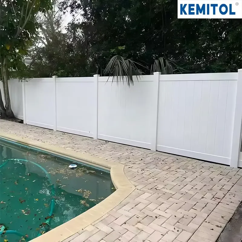 Virgin PVC Privacy Fence 6x8 ft Vinyl Panels - High UV Resistant Outdoor Fencing for Residential