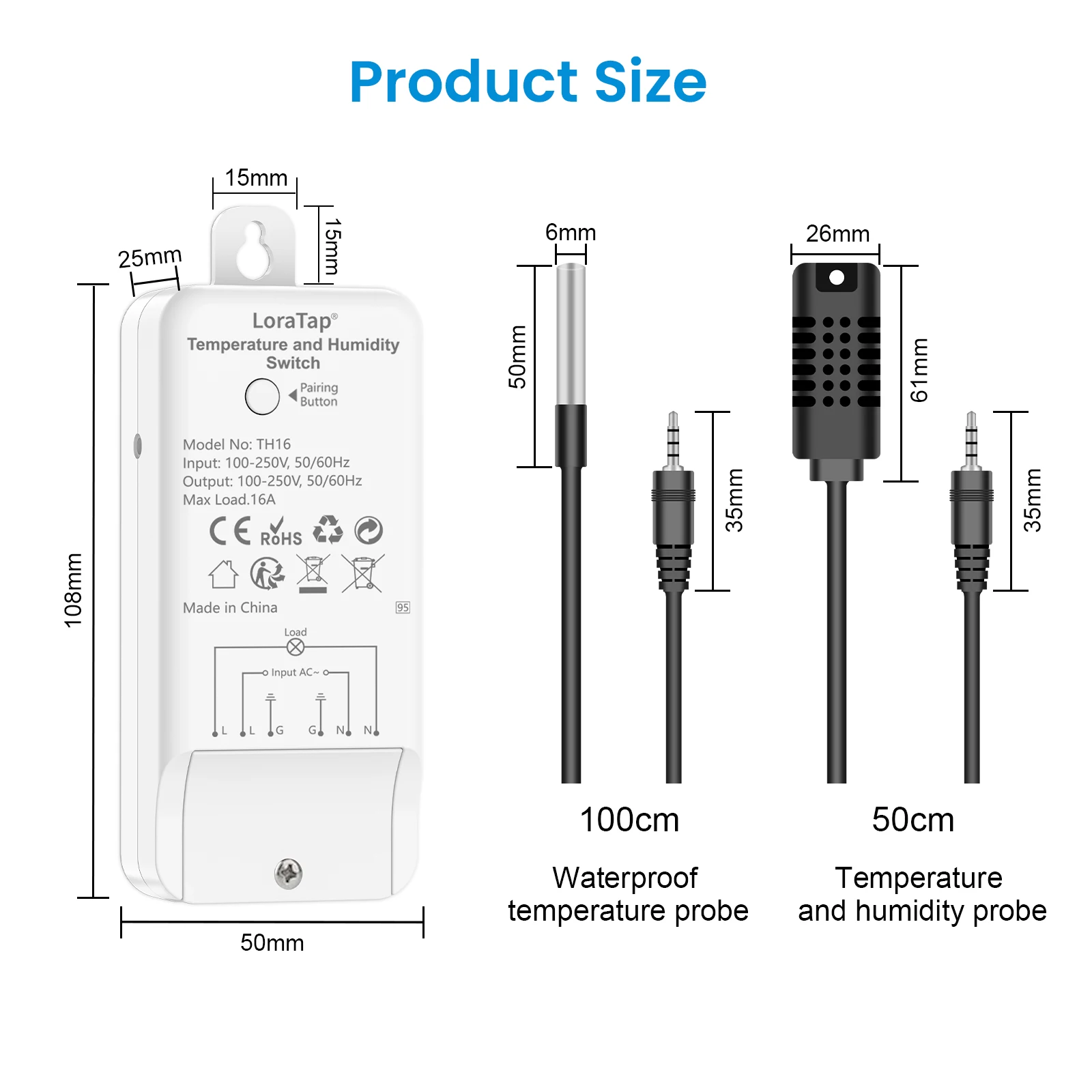 Tuya Smart Life Temperature and Humidity Sensors Switch Circuit Breakers Module Remote Scene Linkage Control Google Assistant