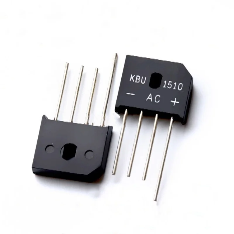 10pcs  KBU1510 DIP  KBU 2510/3510/606/608/610/808/810/1010/806 Rectifier bridge flat bridge  New accessories