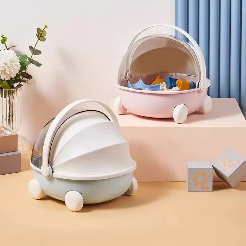 Desktop Storage Box Dolls Bed Accessory Cute Dustproof Snack Cradle Key Storage Tray Toy Stationery Mini Pets Storage Box