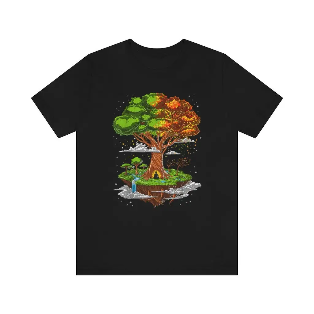 Buddha Tree Zen Meditation T Shirt High Quality Available In Multiple Colors Sizes Birthday Gift