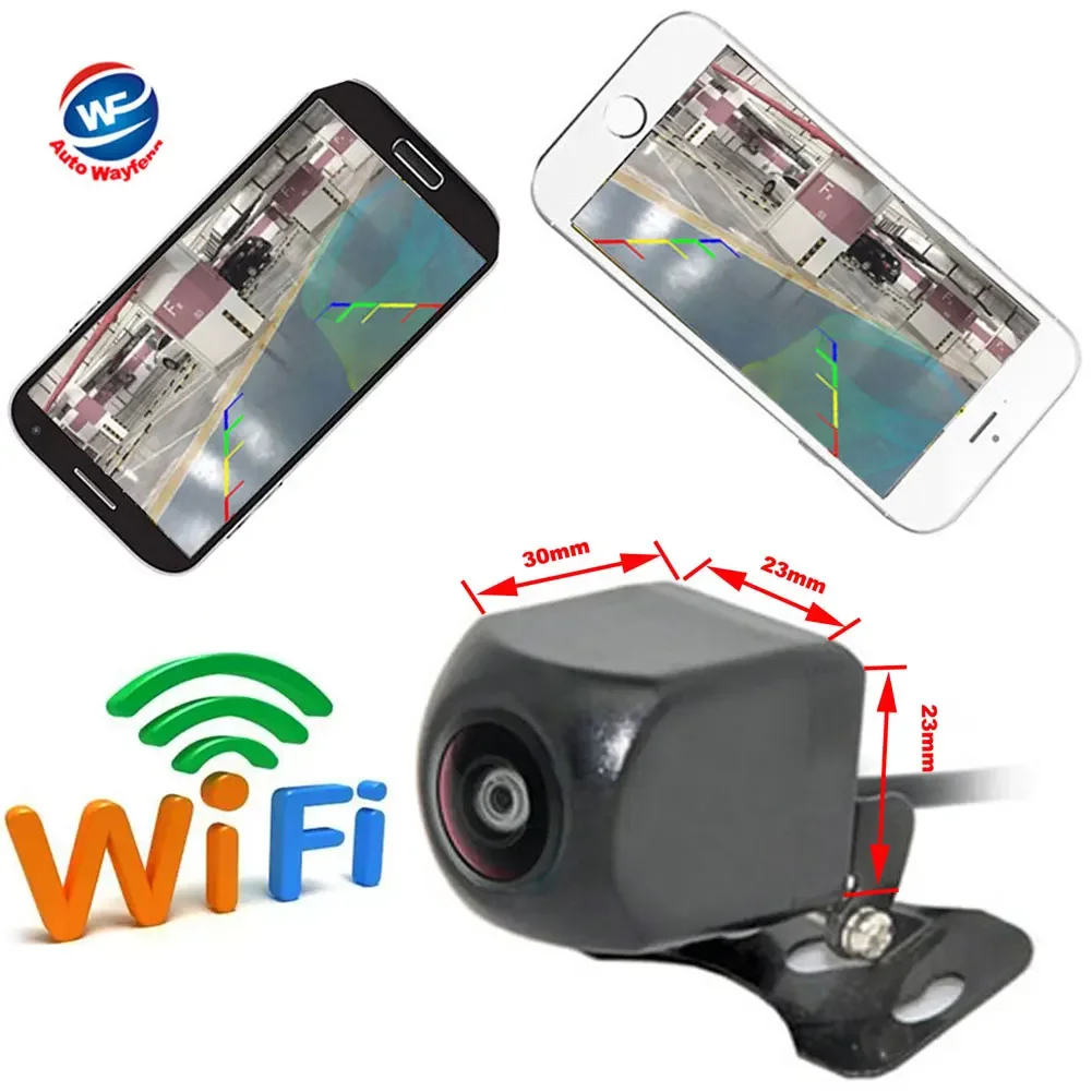 WIFI Rearview Backup Camera Dashcam Mini Waterproof Car Camera for iPhone and Android Devices Speed Recorder