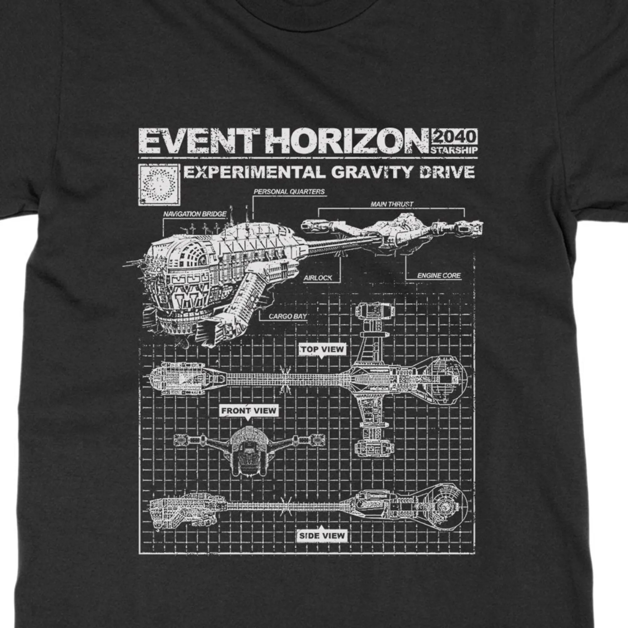 Event Horizon T Shirt Ship Specs Horror for Men and Women