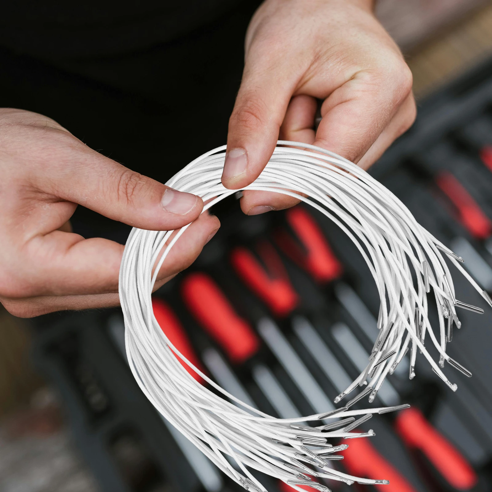 

30 pcs Strings Round Cord Hat Strings For Head Elastic String With Barbs Replacement Cord For Hoodies Crafts Elastic