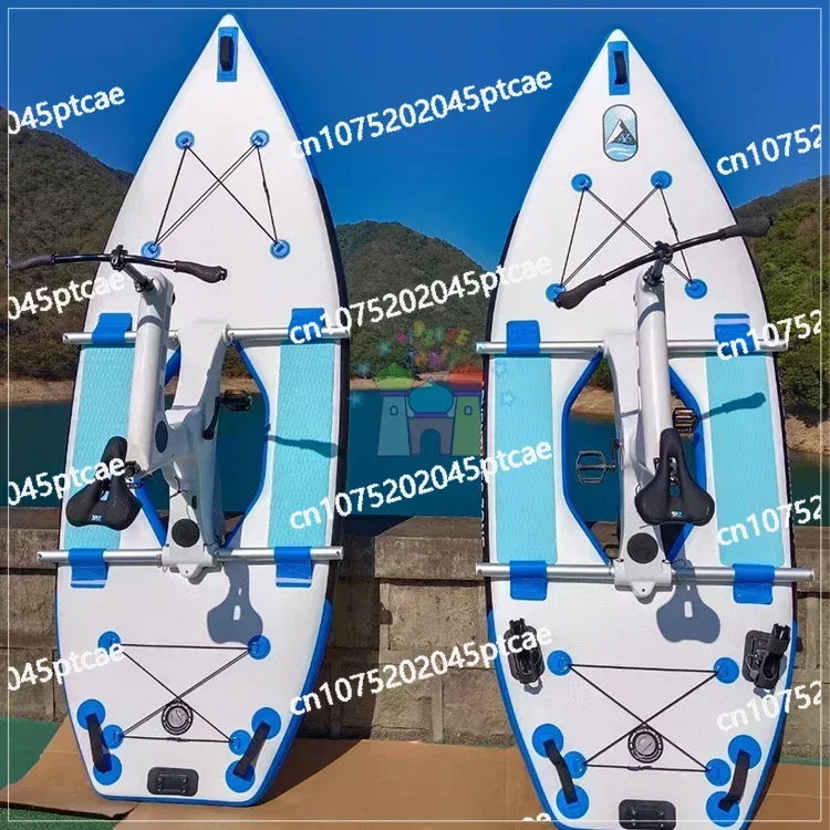 

Продается с доской для серфинга, надувной плавающий морской велосипед для взрослых, водные велосипедные педали, лодки, водный велосипед