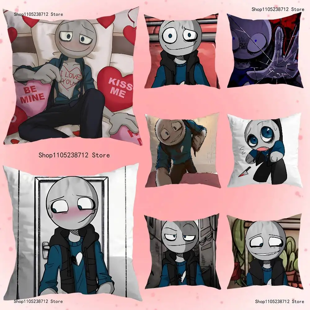 Peter Y-Your B-Boyfriend Pillow Covers Cartoon Sofa Decorative Home Double-sided Printing Short Plush Cute Cushion Cover