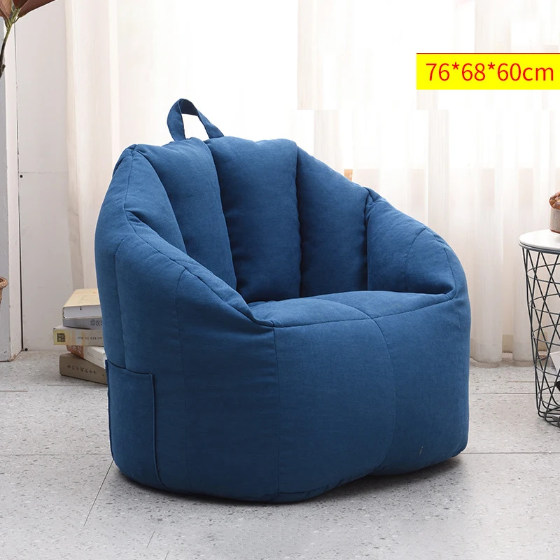 Large Bean Bag Chair Cover Lazy Bean Bag Cover Giant Seat Lounge Furniture Living Room Chair Pear Puff Comfort Cover