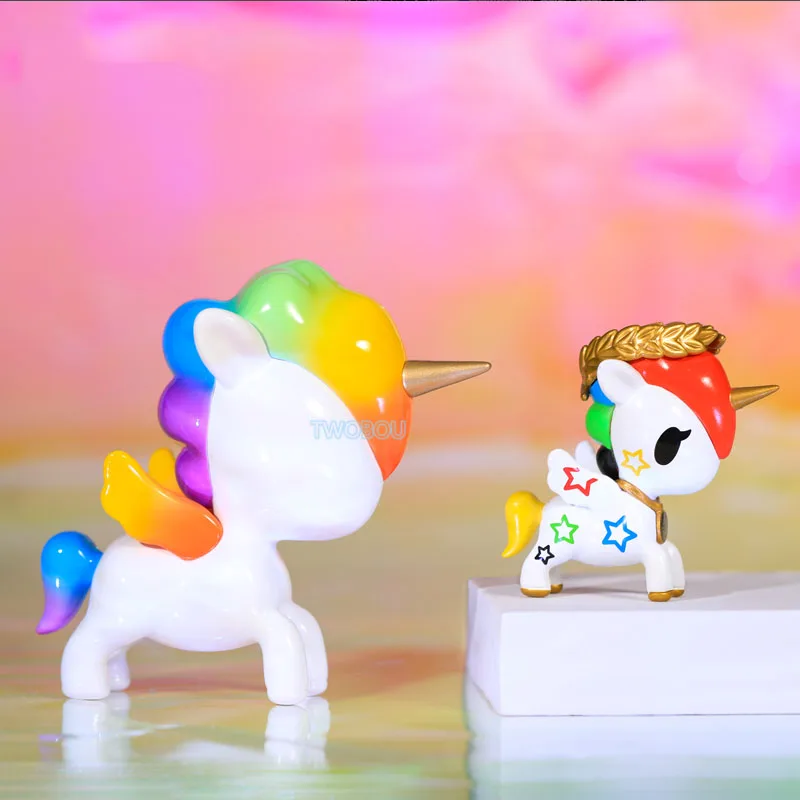 Tokidoki Unicorn Rainbow Series Blind Box Toys Mystery Box Caixa Misteriosa Anime Figure Kawaii Doll for Girls Birthday Gift