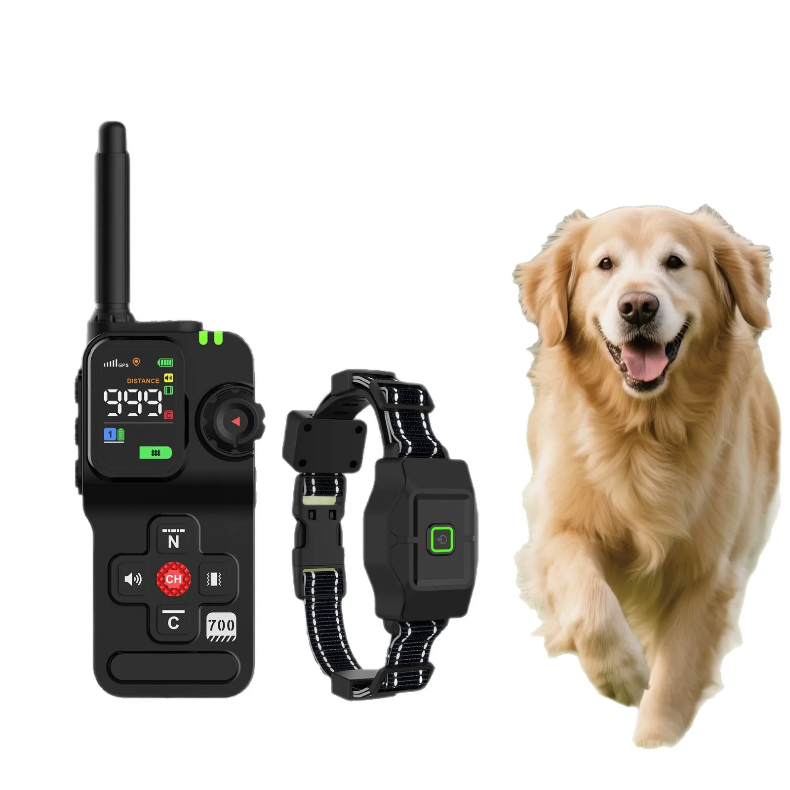 Cross-border Smart Precision GPS Wireless Fence System F700Plus Plastic Outdoor Pet Dog Training Collar Invisible Fence Remote