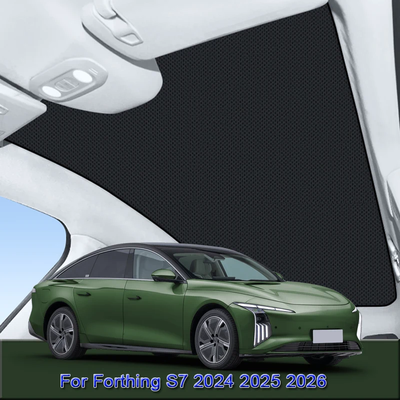

For Forthing S7 2024 2025 2026 Car Electrostatic Adsorption Sunroof Sunshade Heat Insulation Skylight Sticker Auto Accessories