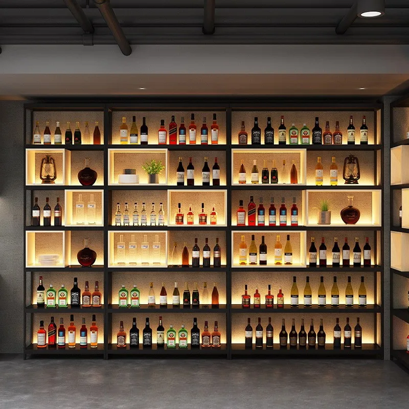 

Storage Craft Organization Showcase Wall Beverage Bar Cabinet Liquor Modern Luxury Wine Multifunctional Vitrina Kitchen Salon