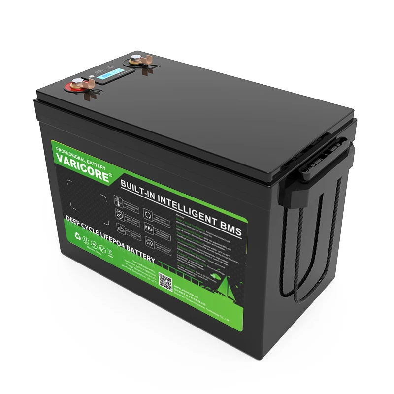 VariCore 24V/25.6v 100AH LiFePO4 Lithium Battery USB3.0 Type-C Output forGolf cart Car lighter Batteries 29.2V Charger Tax Free