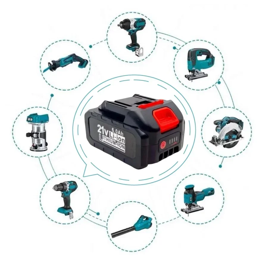 5S2P 18V for Makita tool Battery 18650 lithium battery can charge 6000mAh battery with high current and high discharge.+Charger.