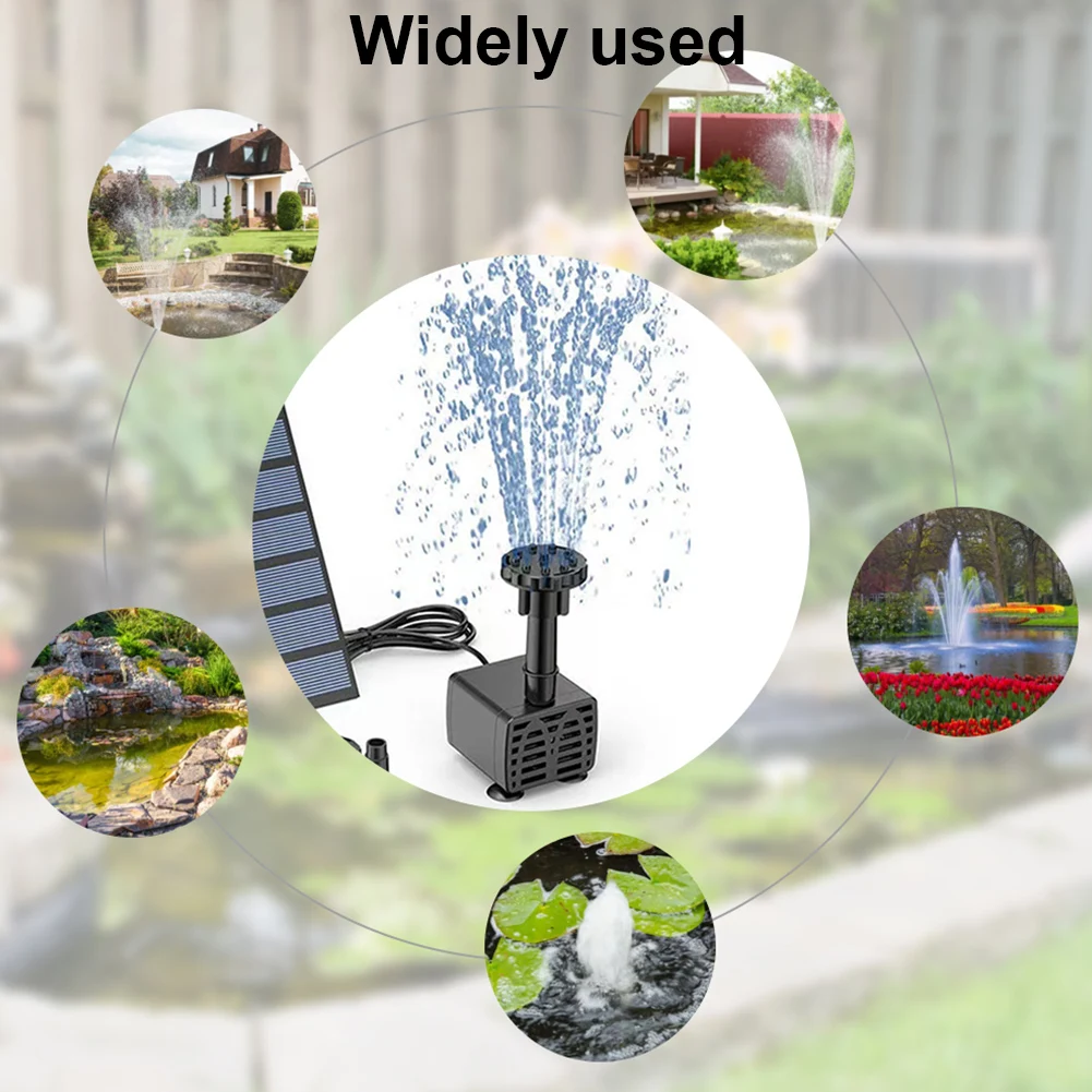 

Solar Fountain Pump Mini Solar Water Fountain Floating Water Fountain Pump for Bird Bathtub/Water Circulation Oxygenation