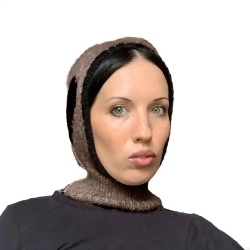 

Knitted Heart Balaclava for Halloween Balaclava Knitted Hooded Balaclava 49MB