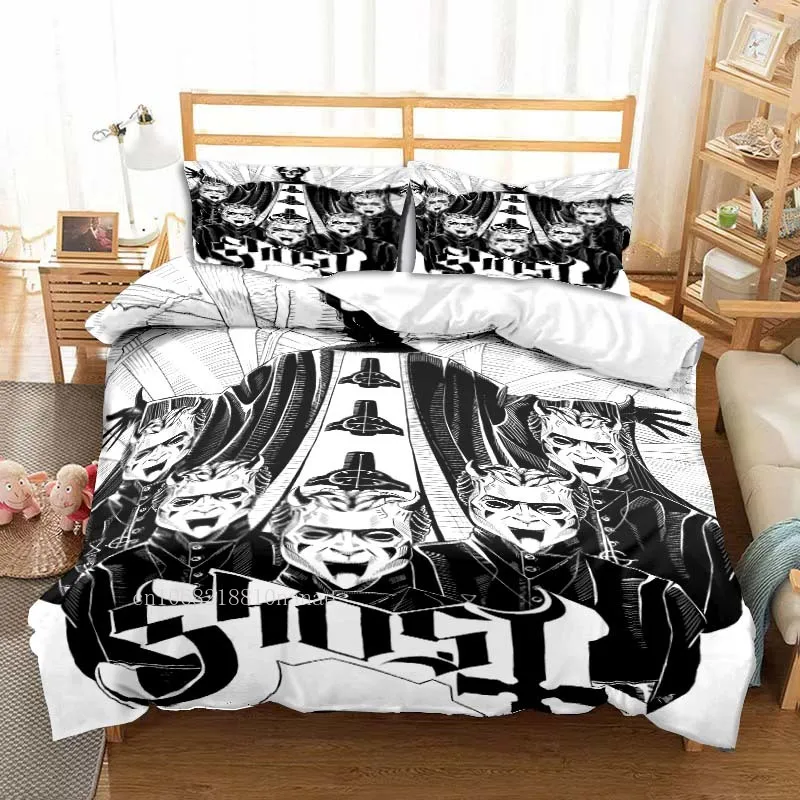 

Комплект постельного белья Ghost Band, всесезонный комплект из 3 предметов, одеяло, покрывало