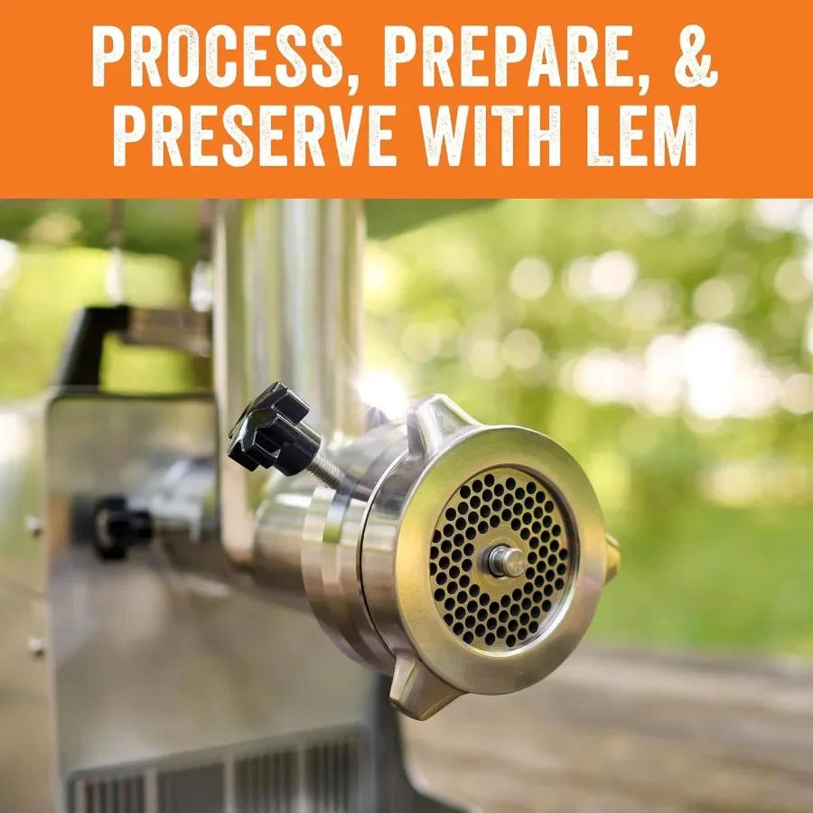 8 محول DualGrind مرفق مفرمة اللحم من الفولاذ المقاوم للصدأ للاستخدام المنزلي في المطبخ، حل طحن متين وفعال مثالي