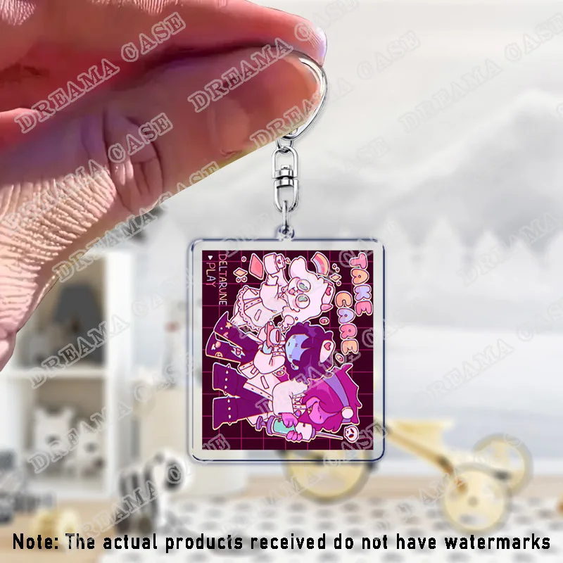 Deltarune Tenna المفاتيح اكسسوارات حقيبة Charms Undertale السيد Tenna هوائي Lanino ميمي سلاسل المفاتيح Keyrings مجوهرات المشجعين هدية