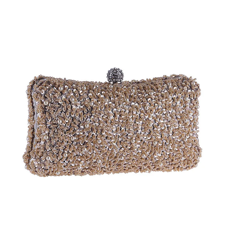 2025 New Handbag Evening Bags Women'S Box Chain Shoulder Bag Ladies Fashion Gold Clutch Box Bag Women Messenger For Party Gift