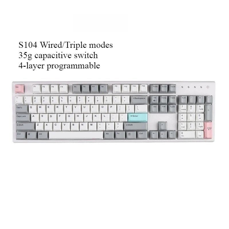 

Full size 35g topre keyboard 8000hz NIZ S104 v6 1ms DRT Capacitive Keyboard gaming silent fluent