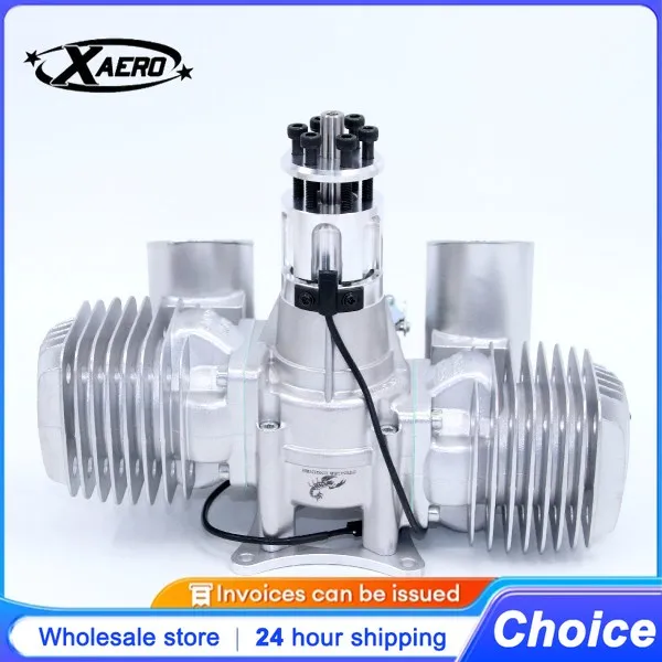 RCGF Stinger 125cc Motor de gas doble de 2 tiempos, rendimiento máximo para modelos a escala más grandes