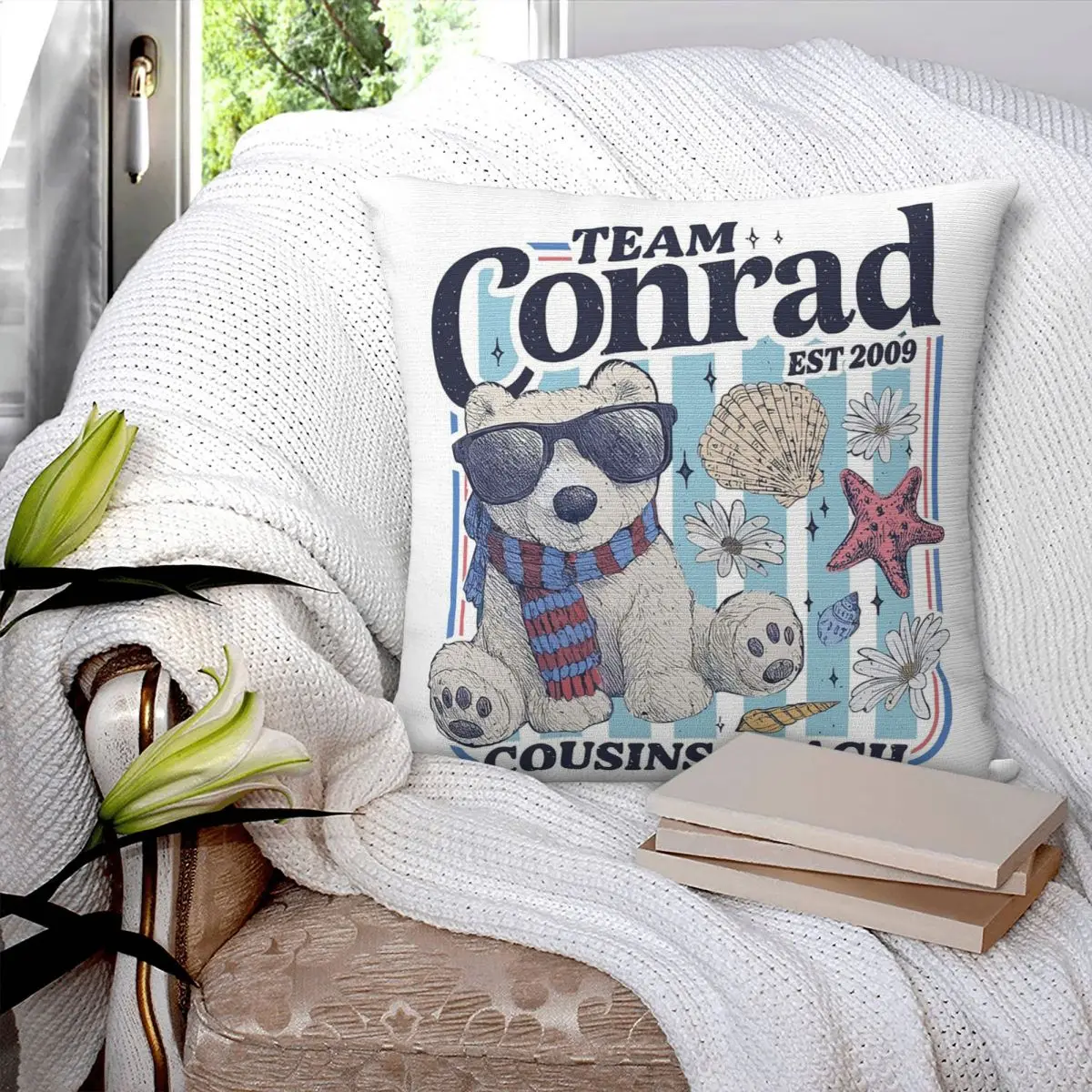 Conrad Fisher The Summer I Turned Pretty TV Drama Square Pillowcase Cushion Cover Pillow Case Throw Pillow Cover for Home Sofa