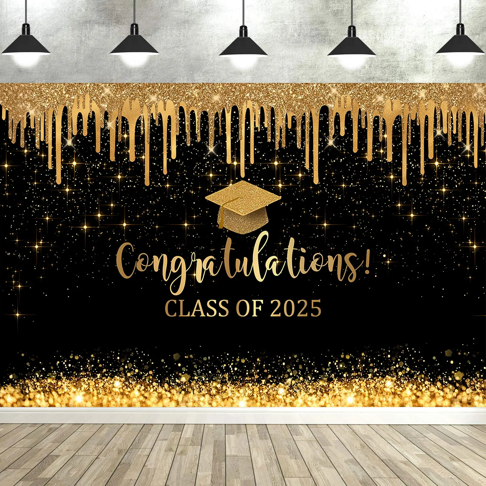 Graduation Decorations Backdrop Class of 2025 Banner Supplies Photographic Studio Photo Backgrounds Booth Props