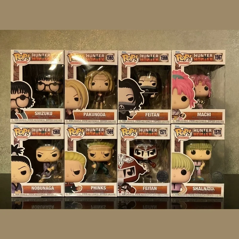 

Genuine Funko Pop HunteRxHunter Series Figure Machi Shalnark Shizuku Feitan Statue Dolls Decor Limited Edition Collect Model Toy