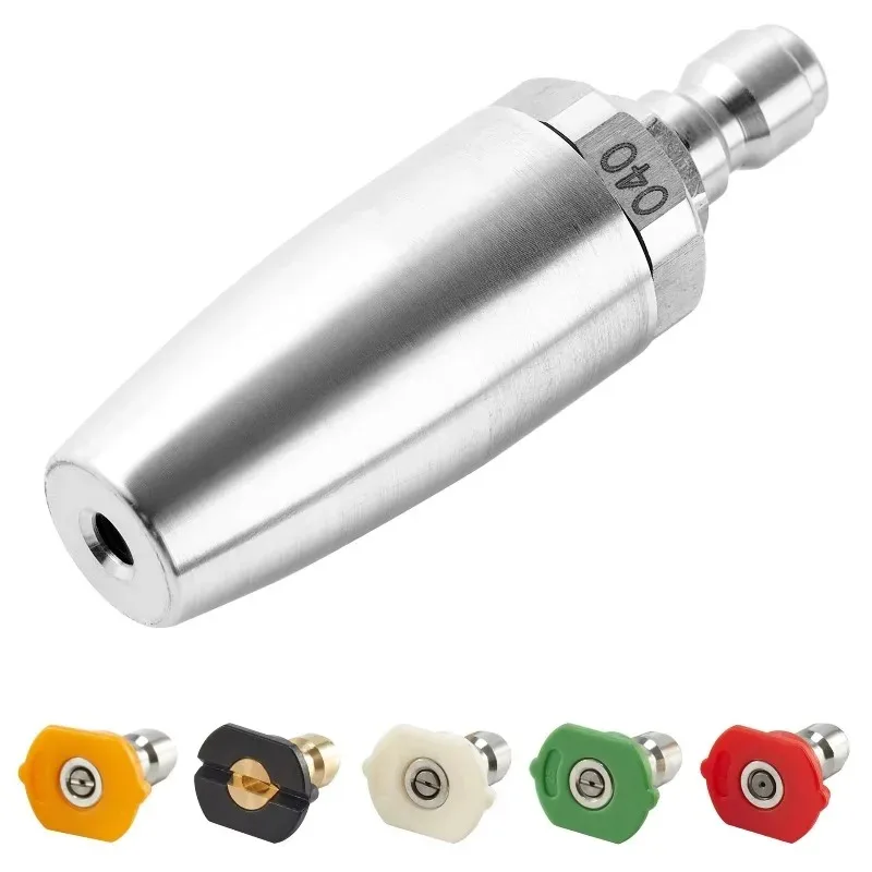 

【Specialized】1/4 Quick Connect High Pressure Stainless Steel 360 Degree Lotus Rotating Water Nozzle for Car Cleaning