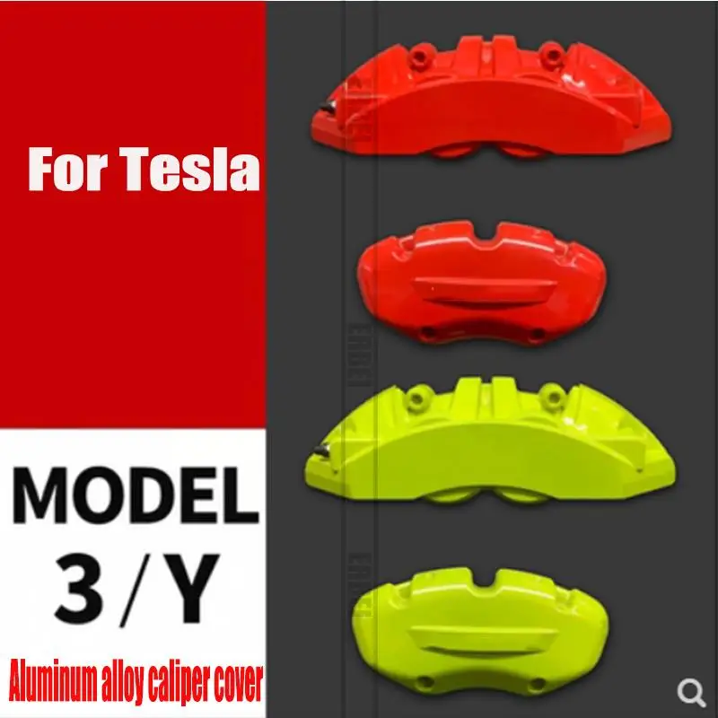 For Tesla caliper cover Model 3/model y car modification custom special aluminum alloy car brake caliper cover