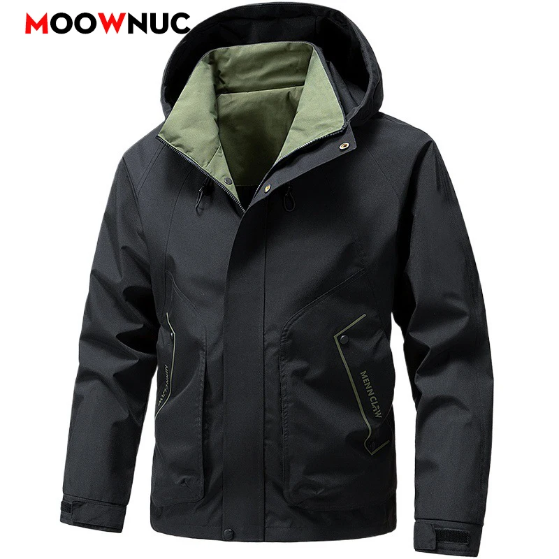 

Повседневная осенне-зимняя куртка, мужская модная ветровка, парка, уличная одежда, ветрозащитное мужское пальто, верхняя одежда для мужчин, техно-одежда