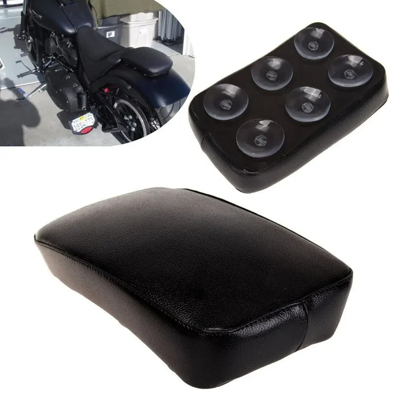 

Motorcycle Black PU Leather Rear Passenger Seat Pillion Cushion Pad Seat for Harley Sportster Iron XL 883 Nightster 1200 2007-15