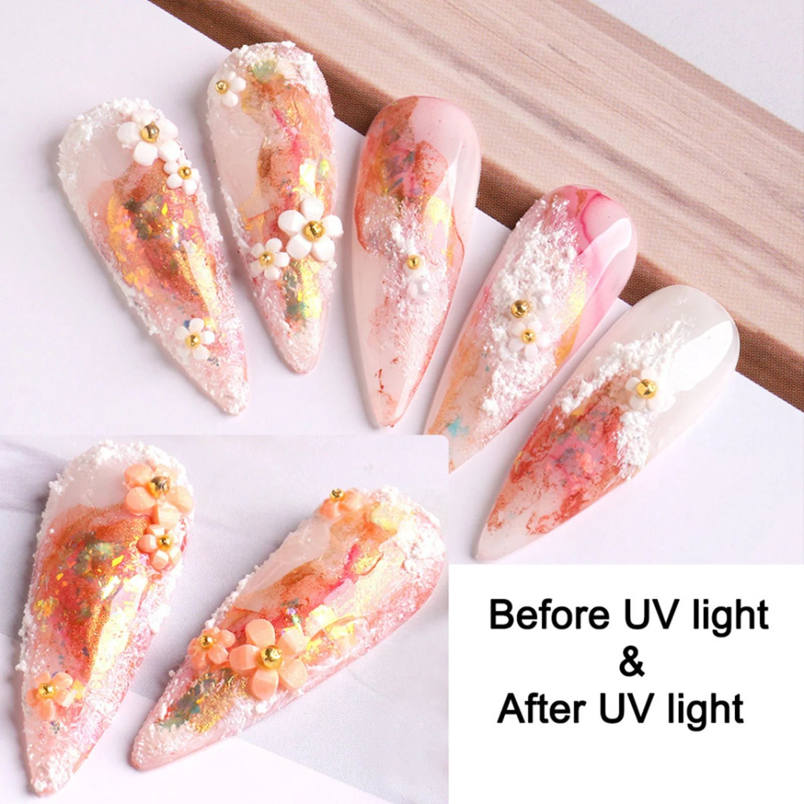 아크릴 네일 아트 용품을위한 꽃 네일 라인스톤 진주 매니큐어 여성을위한 DIY 네일 장식 소녀 네일 장식