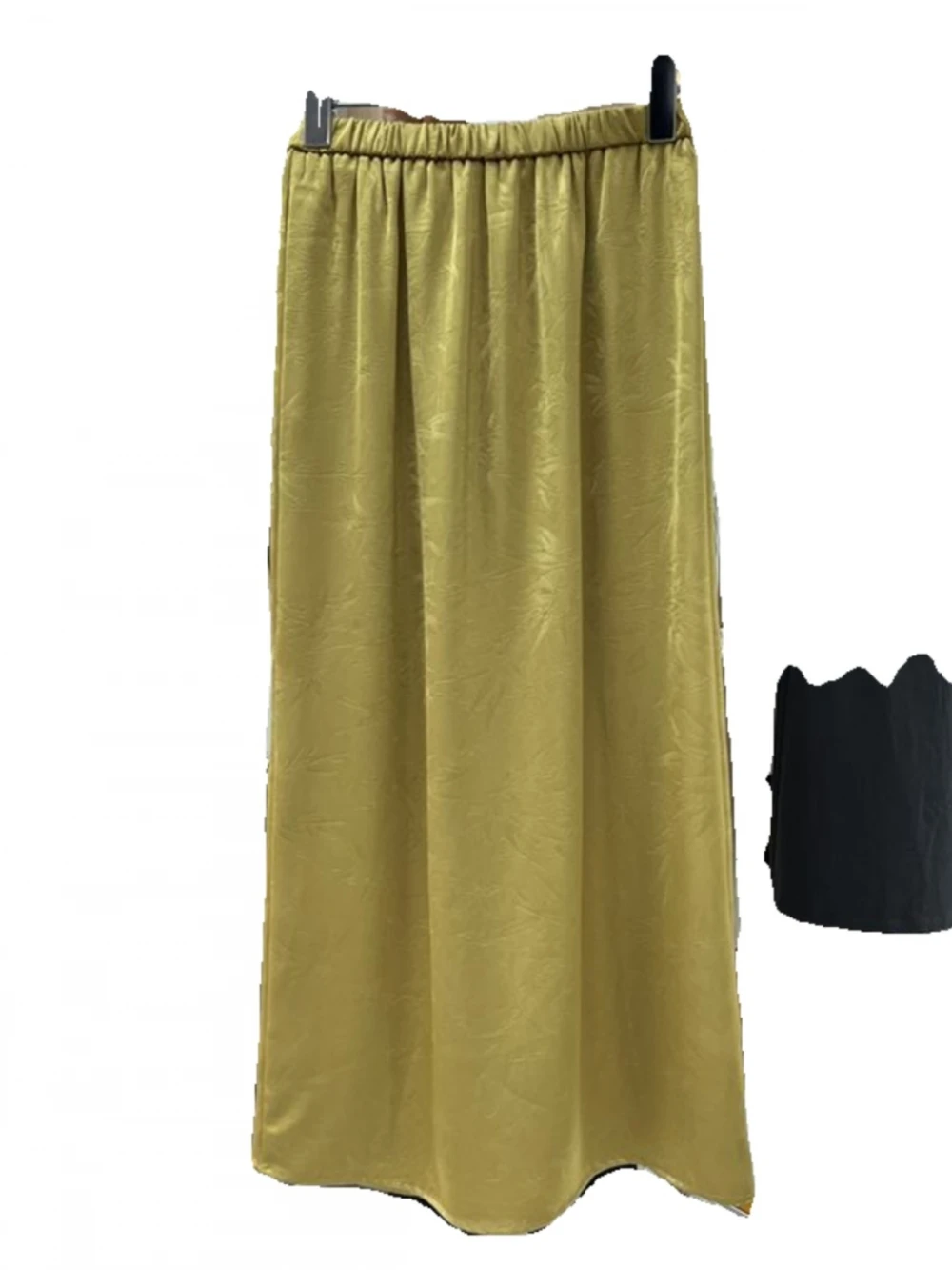 plus Size Casual High Waist Floral Embroidery Skirt Women's Summer Loose Versatile Meat Concealing Straight Tube Skirt