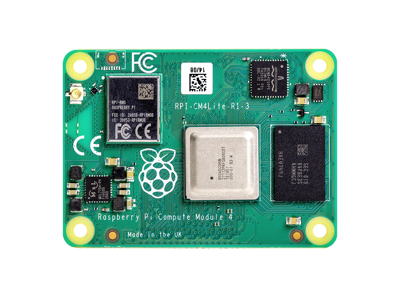 Raspberry Pi Compute Module 4 CM4102000 2GB RAM, Wi-Fi 2.4/5.0GHz e Bluetooth 5.0 ﻿